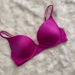 PINK Victoria's Secret Hot Pink Push-up Bra